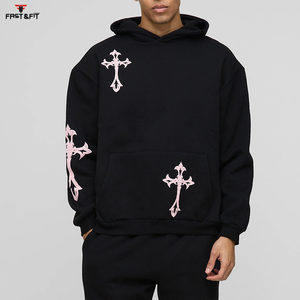 Survêtements décontractés en coton respirant à capuche pour l'hiver, très vendus, de haute qualité, couleur contrastée, jogging - Product Image 6