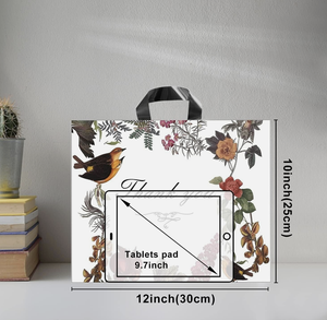 Venta al por mayor de bolsas con asa de plástico impresas con logotipo personalizado con asas troqueladas mejor oferta para supermercado promoción uso en exposiciones - Product Image 3