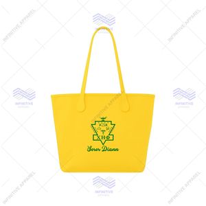 Bolso personalizado Chi Eta Phi para mujer, bolso de compras de gran capacidad con nombre Soror - Product Image 1