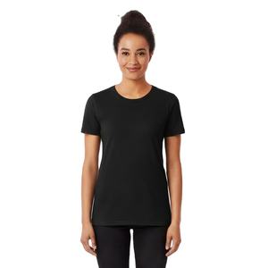 T-shirt en coton de luxe pour femmes, doux, confortable, manches courtes, décontracté, tendance, élégant, vente en gros, OEM, ODM - Product Image 3