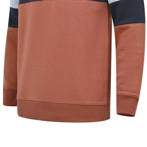 Personnalisable 100% coton hommes gris chiné couleur bloc sweat hiver à capuche respirant tricoté Style sweats à capuche - Product Image 3