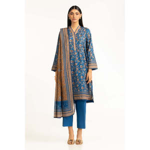 Traje de 3 Piezas para Mujer, Color Azul Oscuro, Estampado, Estilo Casual para Verano, Transpirable - Product Image 3