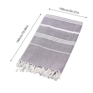 Fabricant de serviettes de plage rectangle tropical floral tissé en coton turc sans sable à séchage rapide - Product Image 6