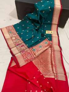 ผ้าส่าหรีที่ได้รับการรับรองเครื่องหมายผ้าไหมแท้มีขอบเหมาะสำหรับร้านเสื้อผ้าและร้านขายผ้า - Product Image 4