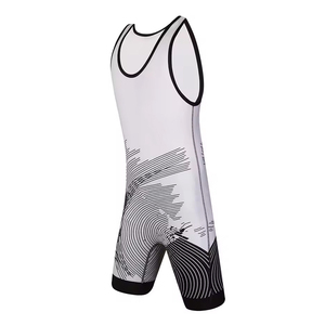 Singlets de Lucha Libre Elásticos de Talla Grande - Fabricados en Fábrica con Tela de Spandex/Poliéster de Alta Calidad, Colores y Diseños Frontales Personalizables - Product Image 3