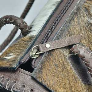 Bolsos de Hombro de Cuero Vacuno Genuino de Diseño de Lujo para Mujer, de Alta Calidad y Gran Venta, con Cierre de Cremallera - Product Image 4
