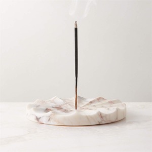 Black stone curved <b>incense</b> <b>holder</b> handcrafted minimalist agarbatti stand modern <b>incense</b> burner single <b>stick</b> tray <b>for</b> meditation - Product Image 5