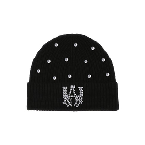 Top qualité à la mode hiver vente chaude bonnets en plein air laine hiver couleur différente strass bonnets casquettes pour hommes - Product Image 1