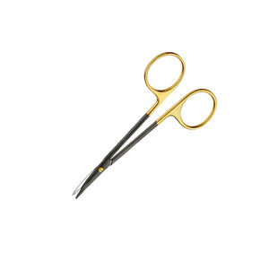 Tijeras de Disección de Alta Calidad, Tijeras para Estrabismo, Curvas, TC, Punta Roma, 115 mm, 4-12 Pulgadas, de SurgiRight - Product Image 2