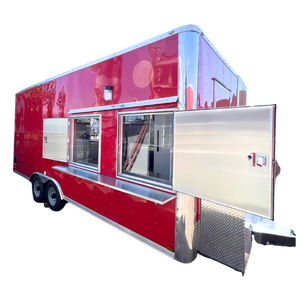 รถพ่วงบรรทุกอาหารเคลื่อนที่แบบ12ft รถขายอาหารเชิงพาณิชย์มีอุปกรณ์ครบครัน - Product Image 4