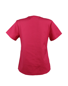 High Quality Women <b>Scrub</b> <b>Tops</b> Cotton Polyester Spandex Custom Short Sleeve Nurse Doctor Uniform Hospital Use Needle Detection - Product Image 3