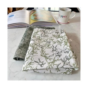 Under Water Tree Printed White 100% Organic Cotton Eco-friendly Home Dining <b>Kitchen</b> Towels Cleaning Use Microfiber <b>Cloth</b> On Sale - Product Image 3