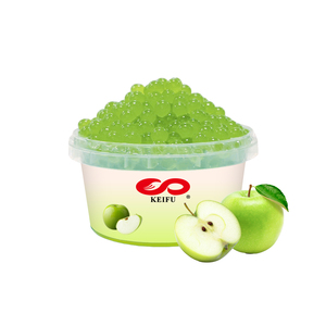 ไข่มุกกลมรสแอปเปิ้ลเขียว KEIFU วัตถุดิบชงชาไข่มุกพร้อมรับประทาน 500 กรัม - Product Image 1