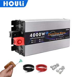 Convertisseur d'énergie solaire HOULI 4000W à onde sinusoïdale pure 12V vers 220V hors réseau hybride DC AC pour usage domestique - Product Image 1