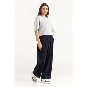 Top de Punto de Manga Corta para Mujer, Corte Holgado, Viscosa/Poliéster, WM-KTP-SS26-016 B, Cómodo, Elegante, Informal, Tela Suave, para Uso Diario - Product Image 3