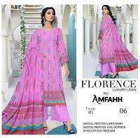 Pakistanais de haute qualité pelouse shalwar kameez pour dames costumes de pelouse pakistanais pour femmes robe d'été femmes vêtements SummerWear
