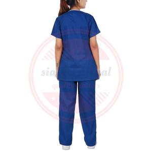 Traje médico de calidad superior Uniforme de enfermería para mujeres Traje médico de alta calidad con medias mangas - Product Image 4