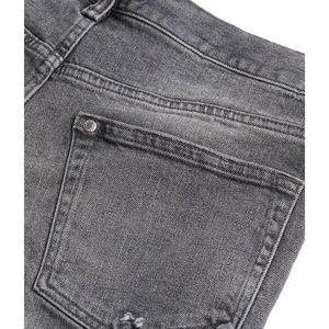 2026 Trending <b>Men</b> Grey Color Washed Denim <b>Shorts</b> With Ribbed Designs <b>For</b> Sale Casual <b>Men</b> <b>Shorts</b> In Custom Sizes - Product Image 6