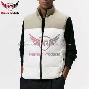 Chaqueta acolchada cálida de invierno para hombre de moda con capucha sólida Diseño informal Chaleco acolchado reversible e impermeable de alta calidad personalizado - Product Image 3