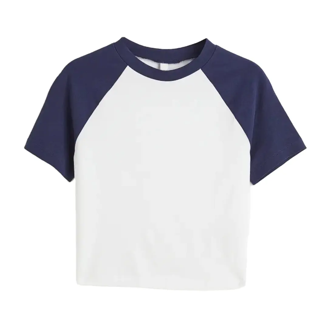 핫 잘 팔리는 Crop Top T Shirts 대 한 숙 녀 새 아이템 올해는 가장 큰 \ % Sale 2022 컴포트 착용 Custom Print Logo 색 T Shirts