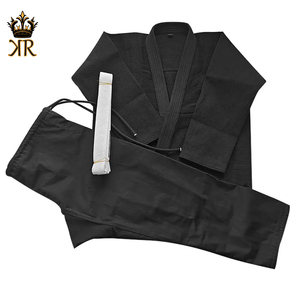 ชุดยูนิฟอร์ม Jiu Jitsu สำหรับผู้ชายและผู้หญิงชุดศิลปะการต่อสู้สีดำโลโก้ตามสั่ง - Product Image 1