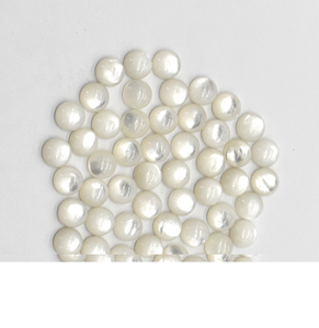 Cabujón redondo de nácar natural de 6mm, piedra preciosa natural suelta, nácar para la fabricación de joyas - Product Image 1