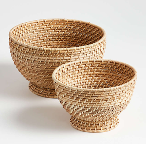 Vente en gros meilleure vente ODM personnalisé étiquette naturelle écologique tissé à la main petit bol rond en rotin pour cuisine pain fruits - Product Image 6