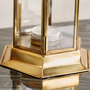 Linterna de aluminio para tumbas con motivo de hojas, colores personalizados, decoración interior y exterior para el hogar y el jardín, diseño clásico relámpago - Product Image 4