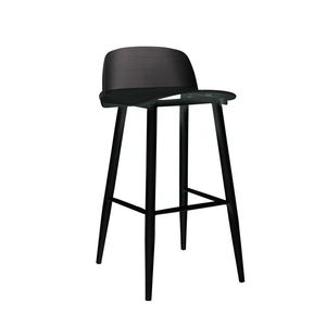 GBANK001 High <b>Bar</b> <b>Stool</b> Modern Design Fabric Seat with Metal Legs and Plastic Back Various Colors for Kitchen or Home <b>Bar</b> Use - Product Image 1