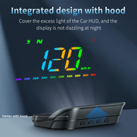 Speedometer Windshield HUD M23 GPS Layar OLED dengan Resolusi 800x480 Fungsi Jarak & Waktu Berkendara Aksesoris Mobil