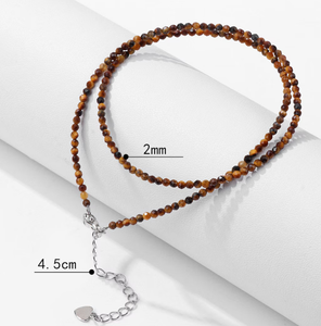 Super Brillant Cristal Collier 2mm Facettes Mini Simple Petites Perles Colliers Ras Du Cou Clavicule Chaîne Hommes Femmes Bijoux Cadeaux 18 - Product Image 2