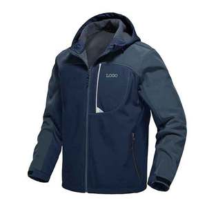 ผู้ชายHoodies Softshellยุทธวิธีแจ็คเก็ตสบายๆ,ผู้ชายที่กําหนดเองWindbreakerซิปบุรุษเสื้อ,เดินป่าฤดูหนาวผู้ชายแจ็คเก็ต - Product Image 1