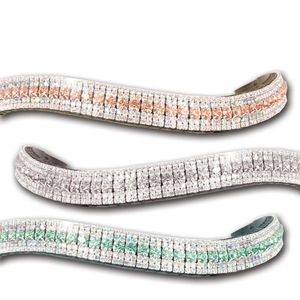 Bandeau en cuir fait main avec design couronne, harnais western pour vêtements d'équitation, produits pour chevaux de course - Product Image 1