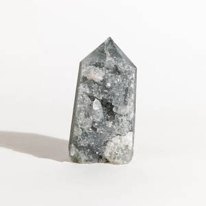 Cristales de apofilita naturales con espécimen de punto generador de torre de Stilbite Pcs de pie Espécimen DE LA India - Product Image 1