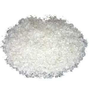 Buy quality Plastic Recycled Customized Bottle Flakes Scrap Blue White Green Brown PET Crushed Flake For Produce Fiber