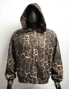 Sudadera con Capucha Personalizada con Estampado Digital de Leopardo y Guepardo, de Doble Capa, sin Cordones, con Cierre y Corte Cuadrado para Hombre - Product Image 3