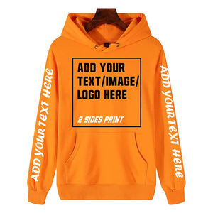 Sudaderas con capucha impresas personalizadas de estilo otoñal Patrón sólido único 100% Algodón y poliéster Sudadera con capucha estampada de tamaño estadounidense - Product Image 1