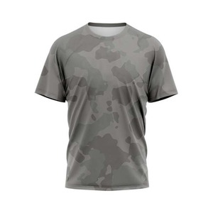 Venta al por mayor de camisetas de deportes al aire libre de los hombres de alta calidad 100% algodón diseño de camuflaje con logotipo personalizado ropa de pesca camisas - Product Image 6