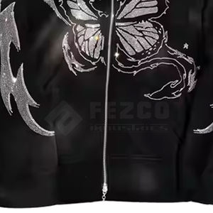 Wholesale Price Low MOQ Men <b>Rhinestone</b> <b>Hoodies</b> New Arrival Comfortable Fabric Men <b>Rhinestone</b> <b>Hoodies</b> - Product Image 5