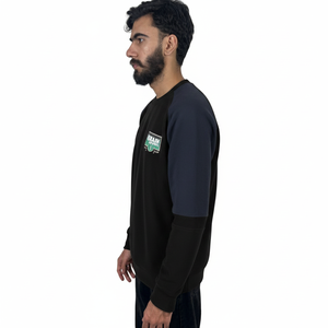 เสื้อสเวตเชิ้ตผู้ชายสำหรับฤดูหนาว ทรงปกติ คอกลม ผ้าฝ้ายฟลีซ 100% แบบเรียบ สีพื้น ผลิตตามสั่ง - Product Image 3