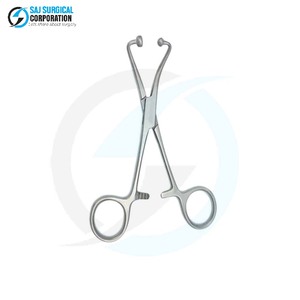 Pince à serviettes manuelle professionnelle à articulation bilatérale en acier inoxydable pour une maintien sécurisé à long terme, usage en chirurgie générale - Product Image 4