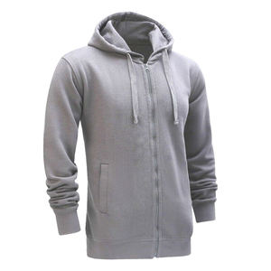 Qualité personnalisée hommes 100% coton polaire Hoodies vêtements de travail d'hiver avec fermeture éclair complète et imprimé de créateur vêtements d'hiver unis - Product Image 6