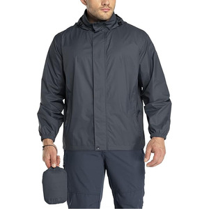 Nueva chaqueta impermeable ligera para hombre con capucha y ropa informal cargada por Dress Sports - Product Image 1