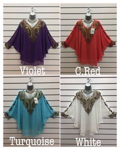 Taille libre Femmes Adultes Occasion spéciale Fête Mariage Cocktail Night Club Wear Short V-Neck Kaftan Cover-Up Heavy Beads - Product Image 3