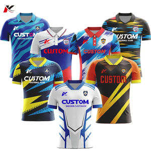 Sublimación personalizada, uniformes de fútbol de talla grande personalizados, camisetas de fútbol, equipos cosidos, conjuntos para hombre con logotipo bordado - Product Image 1