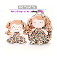 Sac à dos d'école en peluche personnalisé à faible MOQ avec poupée en peluche pour filles