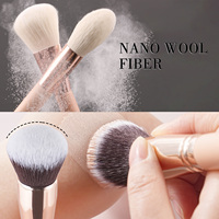 Fabricant de produits de beauté OEM, ensemble de 28 pinceaux de maquillage en poils naturels de haute qualité, rose, pinceaux à paupières, avec support