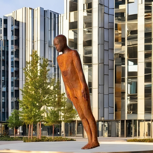 Estatua <span class=keywords><strong>de</strong></span> Hombre <span class=keywords><strong>de</strong></span> Tamaño Real en Acero Corten Art Designs - Product Image 2
