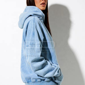 Conjunto de chándal de lavado ácido Jersey hecho a medida ropa de invierno manga larga con conjunto de chándales de algodón lavado ácido - Product Image 4