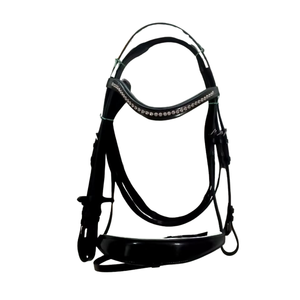 Harnais de cheval en cuir véritable pour l'équitation en plein air |   Accessoires équestres en gros pour l'entraînement, les voyages et l'utilisation en écurie - Product Image 1